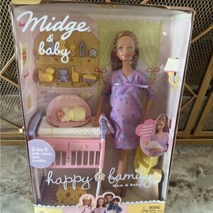 Barbie Midge & Baby Doll Set - Pink and Purple